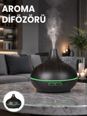 Semel 550 ml Kapasiteli Ultrasonik Difüzör – Yağsız Nemlendirici Kullanımıyla Uyumlu Yeni Nesil