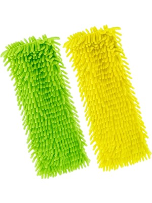 Üstüner Mikrofiber Mop Yedeği, 2 Adet (50 Cm) Asorti Renk, Süper Emici, Süper Yumuşak, Güçlü Temizlik Bezi, Zemin, Parke, Fayans ve Laminat Yüzeyler Için
