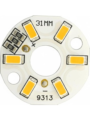 Üstüner 5730 5V 3W 31MM Sarı LED Modül Aluminyum Pcb 6 LED Lamba Aydınlatma Işık