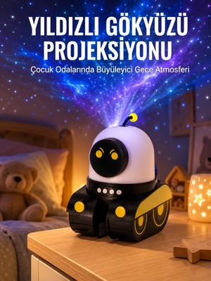Semel Bluetooth Bağlantılı Yüksek Çözünürlüklü Galaksi Projektör Yeni Nesil