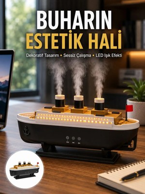 Semel Dekoratif Ge Modeli 7 Renk Işıklı Hava Nemlendirici ve Oda Kokusu Difüzörü Yeni Nesil