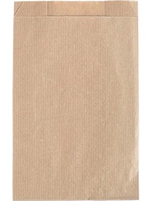 Üstüner Gizpak Şamua Kraft Kese Kağıdı Çizgili 125GR 12X20X6CM 100 Adet