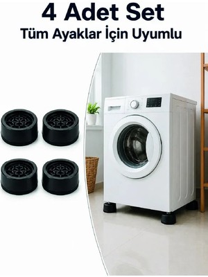 Semel Kaymaz Tabanlı 4 Adet Makine Ayak Yükseltici