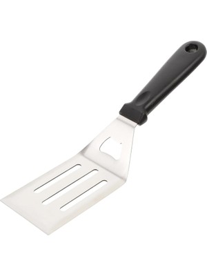 Üstüner ® Paslanmaz Çelik Geniş Mutfak Spatulası - Isıya Dayanıklı Sert Plastik Saplı Krep ve Omlet Çevirici, Esnek Balık ve Izgara Spatulası