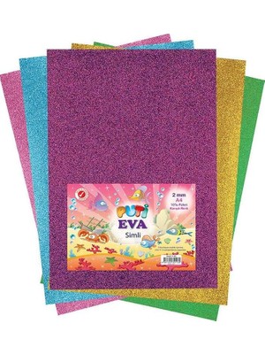 Üstüner Eva Sünger A4 Simli Yapışkanlı 10 Lu 1147 /