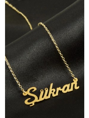 Pileli Store Şükran Isimli Kolye (Kişiye Özel)