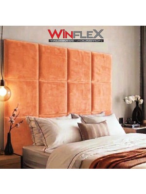 Winflex Kare  Kumaş Kaplı Akustik Panel  50X50 Cm(1 Adet) Turuncu