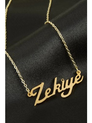 Pileli Store Zekiye Isimli Kolye (Kişiye Özel)