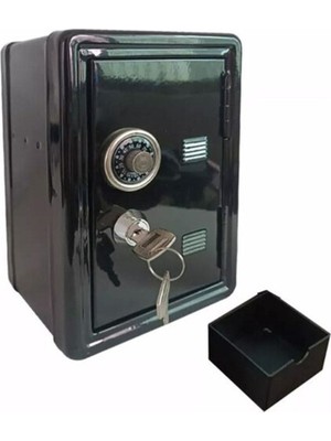 Keyfim Shop Kilitli Kasa Kumbara - Siyah