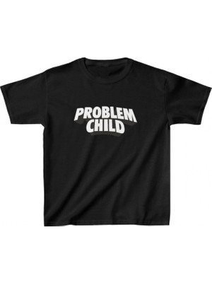 Pileli Store Baskılı T-Shirt - Siyah -