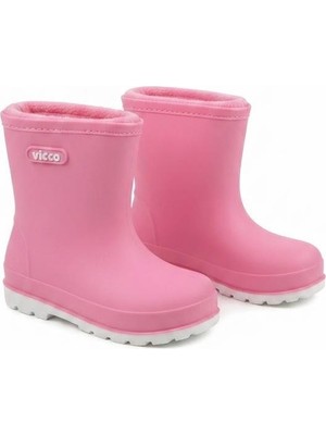 Vicco Pembe Mellow Yumuşak Rahat Içi Polar Kız Çocuk Yağmur Çizmesi 946.P26K.230