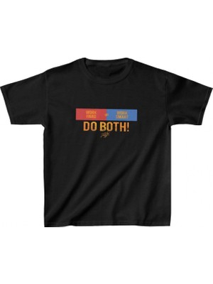 Pileli Store Baskılı T-Shirt - Siyah -