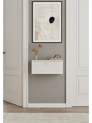 Kazan Hobi Enwood Mimosa Mdf Duvara Monte Kapaklı Dresuar (50 Cm)