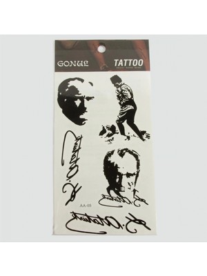 Pileli Store Mustafa Kemal Atatürk Tattoo Dövme Sticker
