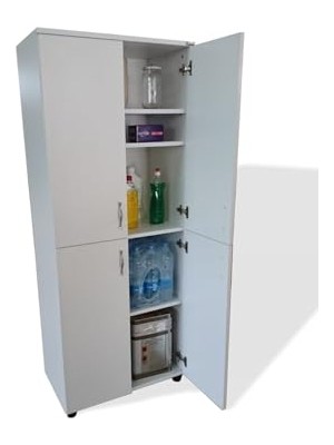 Kazan Hobi Beyaz Kiler Dolabı 70X42X175
