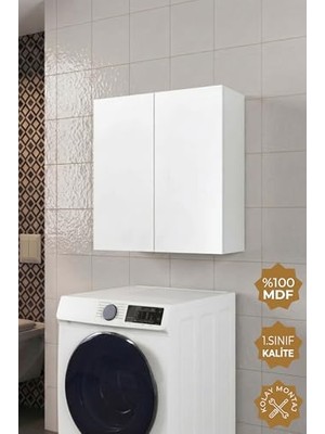 Kazan Hobi 2 Kapaklı Çok Amaçlı Dolap Beyaz