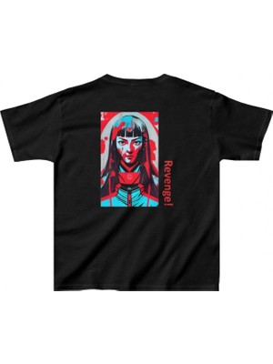 Pileli Store Baskılı T-Shirt - Siyah -