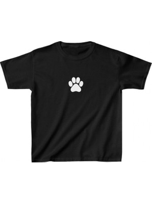 Pileli Store Baskılı T-Shirt - Siyah -