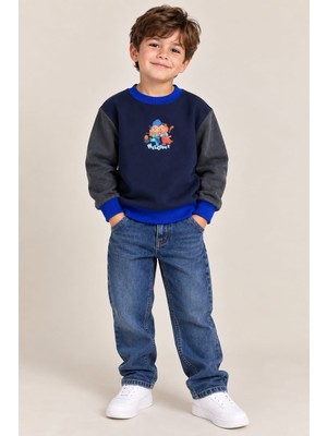Alasat Erkek Çocuk Ayıcık Baskılı 3 Ip Sweatshirt