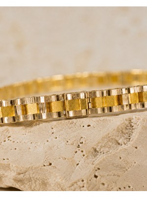 Sarezza Gold Rolex Model Kelepçe Bilezik – 8 Ayar-5,50 gr