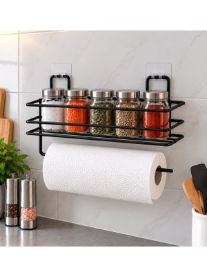 Esmana Living Metal Duvara Asılabilir Baharatlık Standı Baharatlık Rafı