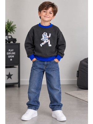 Alasat Erkek Baskılı 3 Ip Baskılı Sweatshirt