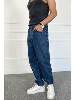 Alışveriş Sokağı Lacivert Baggy Fit Jean Kot Pantolon