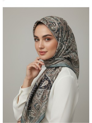 Lady Coco Dijital Baskı Royan Eşarp Desen 1 Renk 6