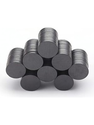 Kazan Hobi Dünya Magnet 50 Adet 18X3 mm Yuvarlak Mıknatıs; Çok Amaçlı, Süsleme Mıknatısı, Ferrit Magnet