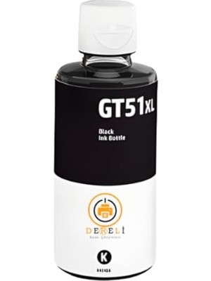 Kazan Hobi Hp Uyumlu GT53XL/GT51XL Siyah Mürekkep; 90 Ml, Smart Tank ve Ink Tank Serisi Için Uyumlu