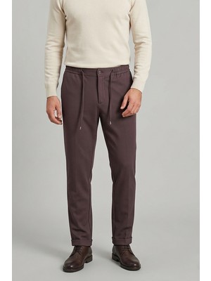 Vaganza Erkek Cepli Beli Lastik Ipli Jogger Pantolon U008245 Bordo