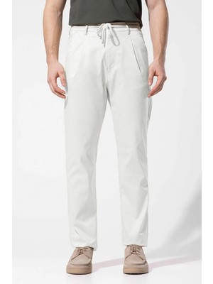 Vaganza Erkek Ipli Jogger Pantolon U06061 Beyaz