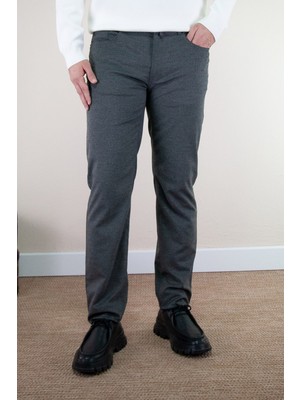 Vaganza Erkek Regulat Fit Klasik Bel Jogger Pantolon U008165 Gri