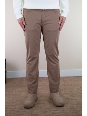 Vaganza Erkek Regulat Fit Klasik Bel Jogger Pantolon U008165 Kahve