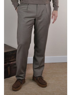 Gabbiacci Erkek Ipli %100 Yün Jogger Pantolon U008220 Krem