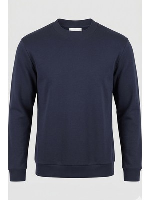 Dimattia Erkek Yarım Balıkçı Yaka Sweatshirt MS007001 U007767 Lacivert