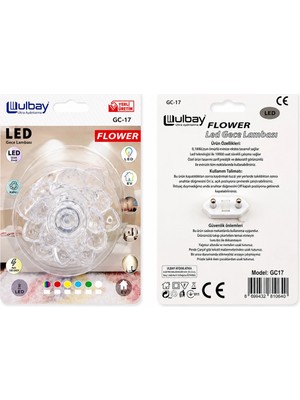 Go İthalat 10 Adet Kozalak LED Gece Lambası Gc-17 (5263)