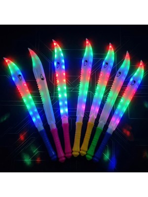 Kuzey Oyuncak 8 Adet 46 cm Renkli LED Işıklı Kılıç LED Işıklı Çubuk Yılbaşı Parti Işıkları Parti Aksesuarları