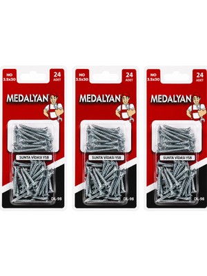 Go İthalat 288 Adet 3.5X30 12X24PCS Sunta Vidası (5250)