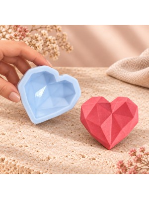 Luce Mondo Craft Silikon Kalıp Geometrik Kalp Kalıbı