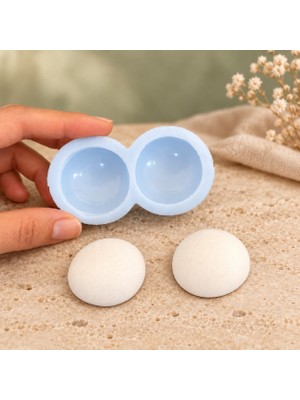 Luce Mondo Craft Silikon Kalıp Oval Yarım Küre Kalıp 2li