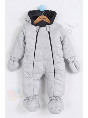 Bebek Vadisi Yeni Patikli Içi Peluş Eldivenli Kapüşonlu Çocuk Kar Kışlık Erkek Bebek Astronot Tulum Kozmonot Mont