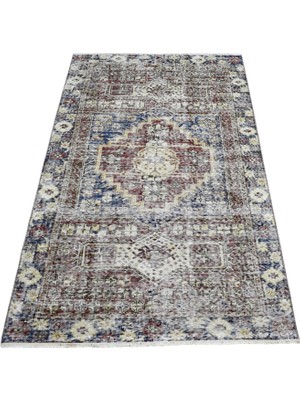 Zehra Abla Halı Vintage El Dokuma Enfes Eskitme Kula Izmir Yün Halı 7446