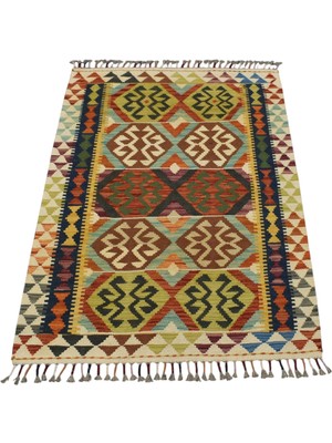 Kilim Antik El Dokuma Cerit Yörükleri Iran Yün Kilim 1770 - Yeni - Çok Renkli
