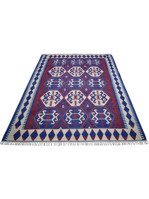 Zehra Abla Halı Yeni El Dokuma Başyapıt Yüncü Yörük Bergama Izmir Yün Kilim 7444