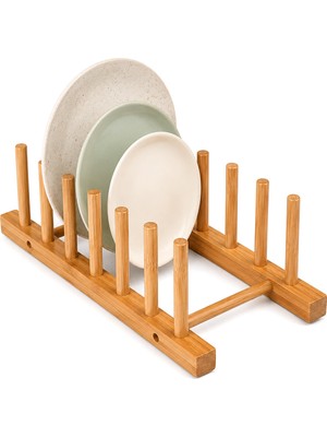 Store 2pcs Bambu - Ahşap Tezgah Üstü Tabaklık - Bulaşıklık