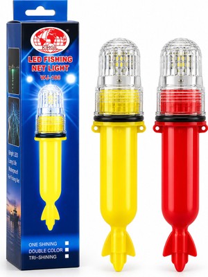 Store Pilli 15LED Balıkçı - Domuz Feneri Sinyalli Roket Modeli Su Geçirmez WLH-188