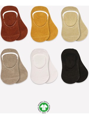 Bistyle 6'lı Mix Babet Çorap 30101 Toprak