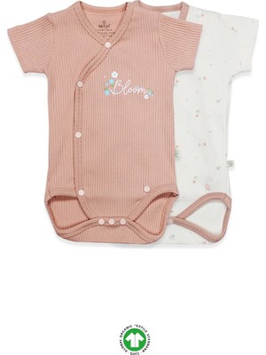 Bistyle Bloom Rose 2'li Yarım Kol Badi 17119 Ekru Gül Kurusu