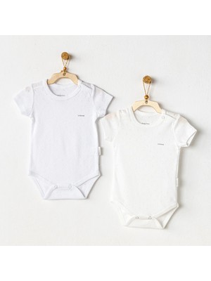 Andywawa AC25554 Sleeve Jacquard 2'li Basic Body Ecru White